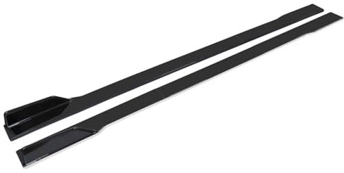 RUIHAHA Gonna Laterale per Auto Minigonne Laterali per Opel Corsa D 2006-2014 Estensioni Paraurti Porta Anti Collisione Alettoni Laterali Pedane Laterali Accessorio Auto,A-Black-2m