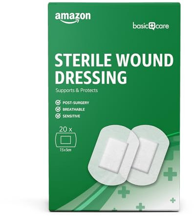 Amazon Basic Care Sterile Wundauflage, 20 Pflaster