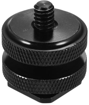 Adaptateur de montage pour griffe porte-appareil photo - Adaptateur de montage pour griffe porte-flash | Adaptateur à vis pour trépied en métal | Support de chaussure chaude pour caméra d'action 1/4 à