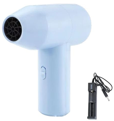 Sèche-Cheveux Sans Fil - Sèche-Cheveux Rechargeable USB Pour L'art, Sèche-Cheveux Sans Fil Léger + Batterie, Sèche-Cheveux De Voyage À Faible Bruit Pour Dortoir - Bleu