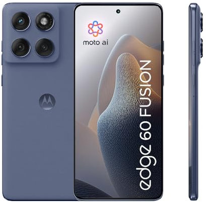 Motorola edge 60 fusion, 16.9 cm (6.67) Dual SIM Android 15 5G USB Type-C 8 GB 256 GB 5200 mAh, Pantone Slipstream, Moto AI Smartphone, 50MP Sony LYTIA Camera, with Co2 offset