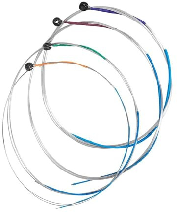 Violintillbehörsset 1/4 Violinsträngar Aluminium Magnesium Material Slitstarkt Rostfritt Ståltrådstillbehör