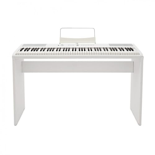 SDP-2 Piano de Escenario Gear4music + Soporte, Blanco