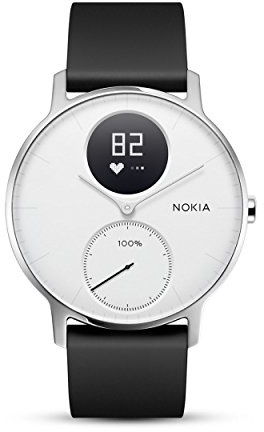 Withings Steel HR - Hybrid Smartwatch - Aktivitätstracker mit Connected GPS, Herzfrequenzmessungen, Schlafüberwachung, Smartphone-Benachrichtigungen, wasserdicht und einer Akkulaufzeit von 25 Tagen