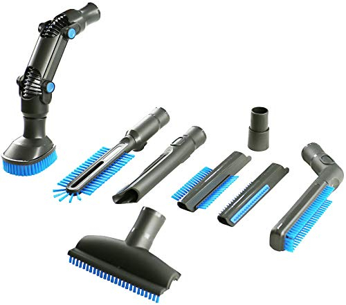 4YourHome Car Valeting Vacuum Cleaning 8 Piece Attachments Kit Fits Numatic Henry Vax Dyson Electrolux Miele Hoover, Shark, VonHausa