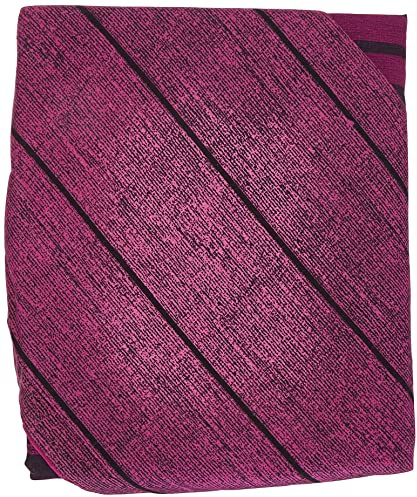 Sleepdown Textured Stripe Purple Duvet Cover & Pillowcase Set Bedding Quilt Case Single Double King Super King (KIng)