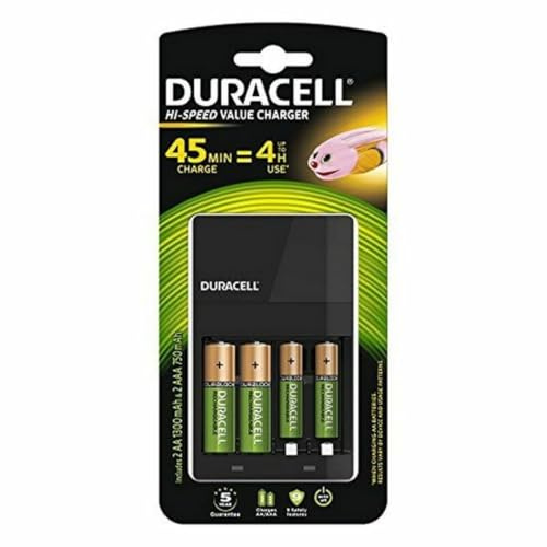 DURACELL CARICABATTERIE 2AA 45 MINUTI DI CARICA 4 ORE USO CE14