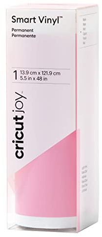 Cricut Joy Smart Vinyl Permanent | Hellrosa (Matt) | 1,2 m | Selbstklebende Vinylrolle | Für die Verwendung mit Cricut Joy