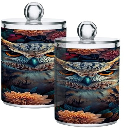 GAIREG Wattestäbchen-Halter, Wattestäbchen-Spender, Wattestäbchen-Behälter, 2 Stück