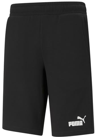 PUMA Ess No. 1 Logo Shorts 10, Pantaloncini Lavorati a Maglia Uomo, PUMA Black, XXL