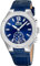 Lotus Reloj Mujer 18972/5 Connected Caja de Acero Inoxidable 316l Plateado Correa de Piel Azul
