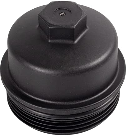 febi bilstein 172896 oil filter cap with sealing ring, 1 piece, black|grey