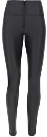 FREDDY WR.UP Pantalon Push up WR.UP® Taille Haute Super Skinny, en Similicuir, Noir, Medium