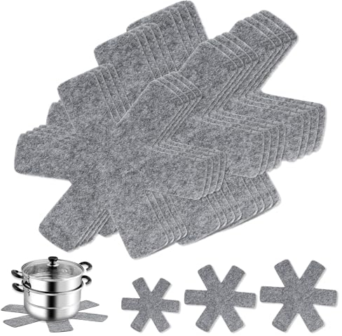 12pcs Pots and Pan Protectors, Pan Protectors for Stacking, Pot Protectors for Stacking, Saucepan Protectors for Stacking, Pan Separators Protectors for Non Stick Pans Anti Scratch,20/35/38cm