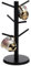 XUDREZ Wood Mug Tree, Bamboo Cup Holder with Thickened Base, Kitchen Coffee Cup Holder, Free Standing Mug Stand Kitchen Supplies for Tea Coffee Cup Mug Jewelry Organizer Tree (Black)