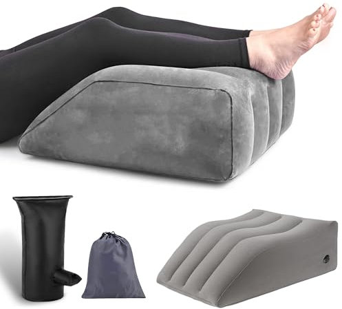 OZDEMIR Inflatable Leg Elevation Pillow – Elevating Leg Support Pillow for Back & Hip Pain Relief – Legs Rest Cushion Improves Circulation
