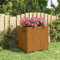 Cinyiqo Jardinera con Patas Acero corten Gris 49x47x50 cm, Macetas Exterior, Jardineras Exterior, Raised Bed, Jardinera Balcon, Macetas Balcon - 823682