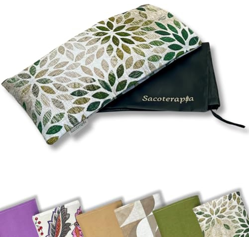 Bolsa de Semillas 30x15 cm para Microondas – Cojín Térmico Natural Calor o Frío – Alivia Dolores y Estrés – Romero, Lavanda y Trigo – SACOTERAPIA