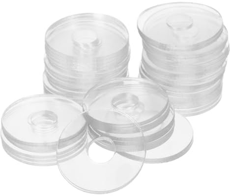 Ciieeo 50 Pezzi Rondelle Per Viti in Vinile Trasparente, Guarnizioni Piatte Rotonde Per Maniglie Porte Doccia, Accessori Riparazione Anti-allentamento, Set Sostituzione Versatile e Resistente