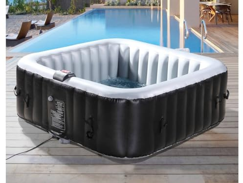 NICE PVC Inflatable Spa - 6 posti - Grigio/Nero
