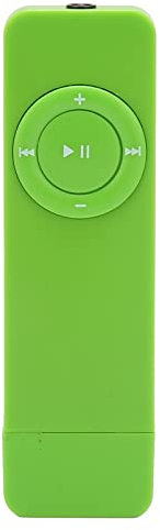 Goshyda MP3-Player, 64-G-Speicherkarte, Maximal 180-mAh-Akku, Verlustfreier, Decodierter Sound, Taschen-Musikplayer für Studenten, die Unterwegs Sind(Grün)