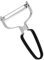Pelador de manzanas, pelador de frutas de acero inoxidable, cuchillo pelador multifuncional, rallador de zanahorias, verduras, pelador doméstico, raspador(Negro)