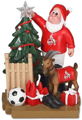 1.FC Köln Gartenzwerg Weihnachtsbaum