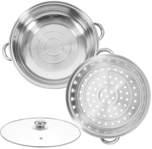 Cabilock Olla De Vapor Inoxidable Vaporera De Alimentos Cesta De Vapor Reutilizable Práctica Para Casa Olla De Para Cocinar Sopa y Dumplings