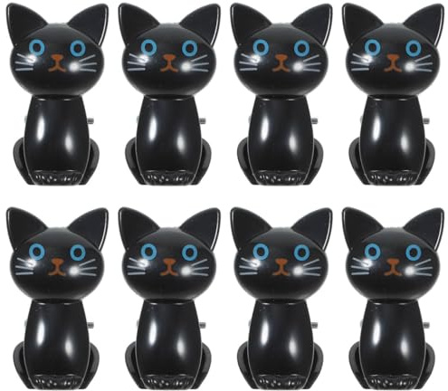 NUOBESTY 8 Clips De Scellage Des Sacs Forme Chat Clips De Sac Réutilisables Pour Aliments Et Collations Fermeture Hermétique Pour Restes Pain Et Sacs De Congélation Accessoire Cuisine