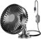 BORDEAG Auto Kfz Ventilator, Auto Ventilator, Elektroauto-Ventilatoren, 360 ° Drehbarer 12V, Tragbarer Mini Ventilator, 3 Geschwindigkeiten, Fan Einfach Zu Tragen für Lkw Und Im Freien