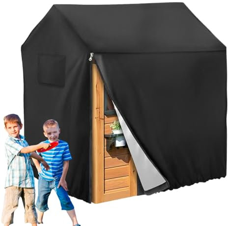 Waterproof Cover for Playhouse, Side Zippered Outdoor Playhouse Cover, Dustproof Sun Protection, Multifunctional Outdoor Play Supplies for Backyard