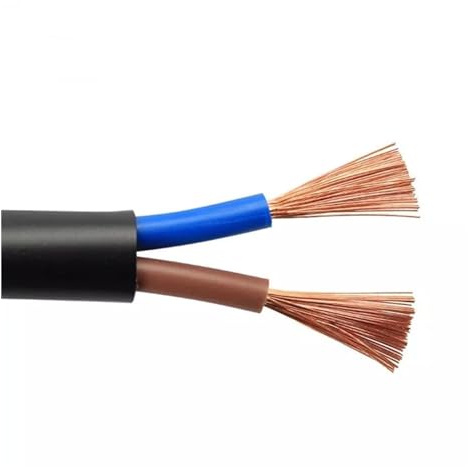WEYIMVTO Cables y alambres eléctricos, Cable de alimentación 5 Metros, 2 núcleos, 18 AWG, 17, 15, 13, 11, 9, Cable con Revestimiento Blando, Conductor Cobre, eléctrico(9AWG 6.0 Square)