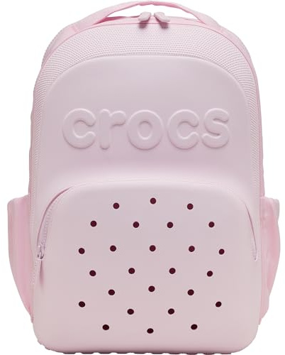 Crocs Classic Backpack, Personalize with Jibbitz Charms, Pink Milk, One Size