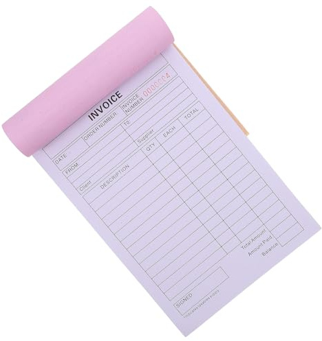 Gogogmee Carnet De Factures Pour Petites Entreprises Bloc De Commandes En 2 Parties Réglage Des Erreurs De Facturation Gestion Simplifiée Des Reçus