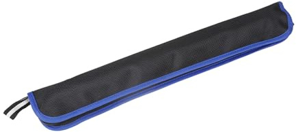 TOYANDONA Bolsa para Flauta Vertical y Mini Saxofón, Bolsa de Transporte Portátil de Tela Oxford Negra con Borde Azul, Estuche Resistente al Agua y Compacto para Instrumentos Musicales