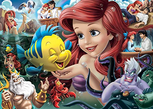 Ravensburger Puzzle 16963 - Arielle, die Meerjungfrau - 1000 Teile Disney Puzzle für Erwachsene und Kinder ab 14 Jahren