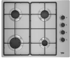 Plaque gaz BEKO 61cm, HIGG64123SX