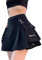 Damen-Cargo-Rock, hohe Taille, Vintage, lässig, A-Linie, Mini-Röcke mit Tasche und Gürtel, Gothic, Punk, Y2K, Streetwear, 6-schwarz, XX-Large