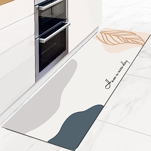 YeahBoom Super Absorbierende Bodenmatte,50*150cm Schmutzabweisend Bodenmatte Für Bad,Rutschfest Küchenteppich,Ölfest und Wasserdicht,Abwischbar Laufteppich Küchenmatte,Waschbar,Duschmatte rutschfest