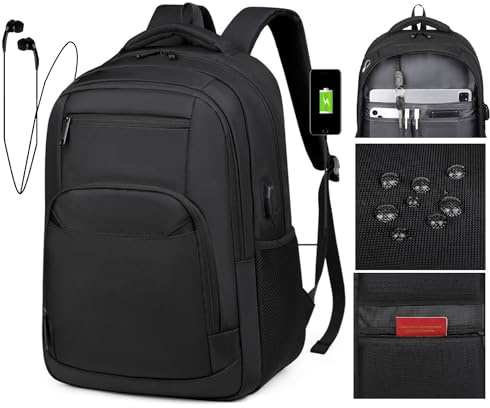 ALTOS OFFICE AND HOME Mochila para portátil hasta 15.6 pulgadas, Tela 1680D Grado Militar, Gran Capacidad, Uso Rudo, múltiples compartimentos, USB, bolso antirrobo, resistente, reforzada, impermeable.