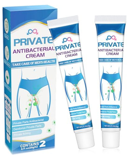 2 Pcs Crème de Traitement des Démangeaisons, Crème Antibactérienne Privée pour Homme, Crème Apaisante et Réparatrice, Crème Antifongique pour Soulage Rapidement les Irritations Cutanées