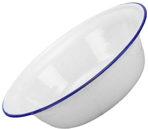 OFFSCH Ciotole Smaltate Vintage Teglia Per Torta Profonda Ciotola Per Mescolare Utensili Smaltati Adatti Al Forno Cottura Design Retrò Cucina