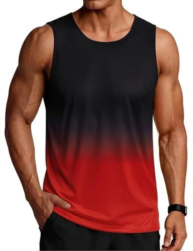 PINSPARK Camiseta de tirantes para hombre, sin mangas, camiseta de entrenamiento, verano, exterior, camiseta funcional