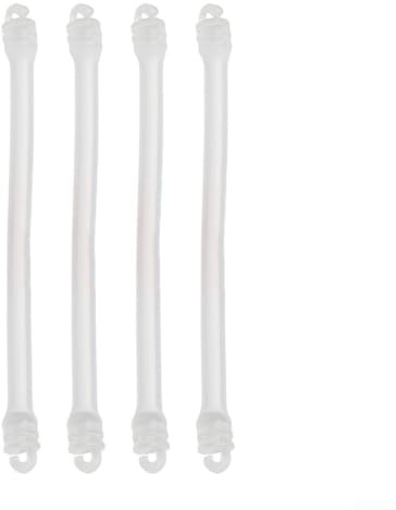 Juego de 4 amortiguadores de raqueta de tenis con material de silicona para reducir la transmisión de vibraciones y mejorar la sensación (blanco)