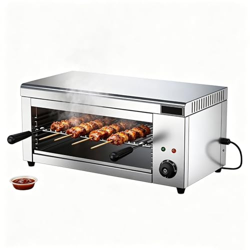 2000W elektrisk ostsmältare, värme, grill, kommersiell ostsmältare, salamandergrill, 50-300℃ snabbvärmande bänkskiva med raclette-ostsmältningsugn