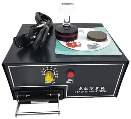Photosensitive Portrait Flash Stamp Machine Kit Selfinking Stamping Making Seal System Engraving Machine