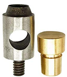 Weddecor 12mm creux en acier trou de perforation - Heavy Duty Solid Steel - Multisized outil de coupe pour du cuir, plastique - Universel Vert main Machine de presse Accessoire