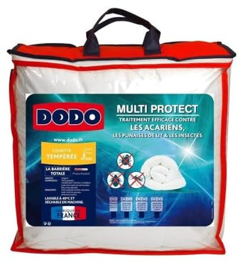 DODO Steppdecke, temperiert, gegen Milben und Bettwanzen, 240 x 260 cm, für Doppelbett, Bettdecke Multi Protect, Weichheit und Schutz, maschinenwaschbar bei 40 °C