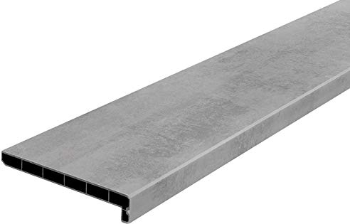 Lignodur Topline LD36 Innenfensterbank beton grau 150 mm inkl. Seitenabschlüsse Fensterbank (700mm)