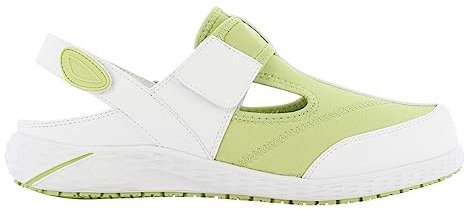 SAFETY JOGGER Safety Shoes for Women 7 UK - Aliza - Lightweight Comfortable Velcro Work Shoe, Ideal for Nurses, Kitchen or Indoor, Non Slip and Shock Absorbing, Oxypas, Light Green